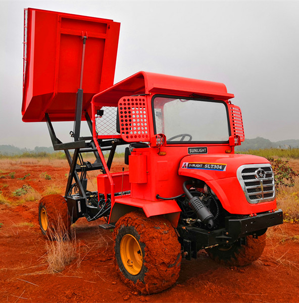 FWD /RWD/4WD Mini Tractor Dumper For In Oil Palm Plantation 2 Ton Payload 1